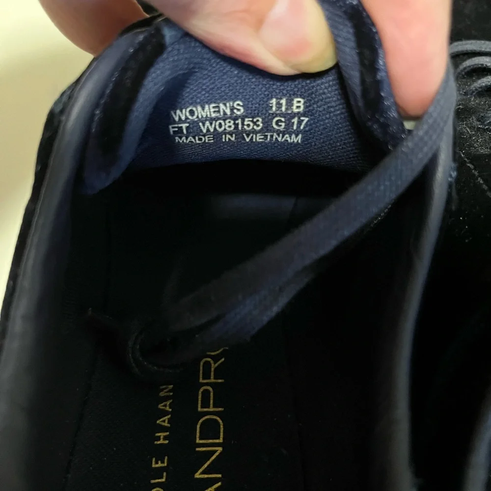 NWOT Cole Haan navy velvet sneakers, size 11 - Picture 8 of 8